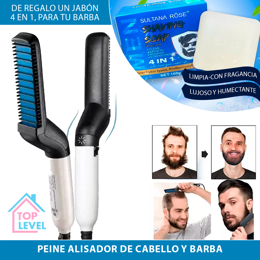 Peine Alisador Para Barba Y Cabello - Para Hombres