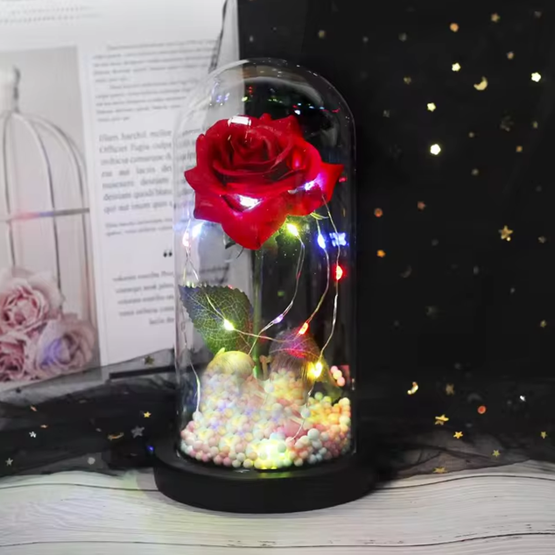 Rosa Eterna Doble Encapsulada - El Regalo Perfecto Para Sorprender a Tu Persona Especial