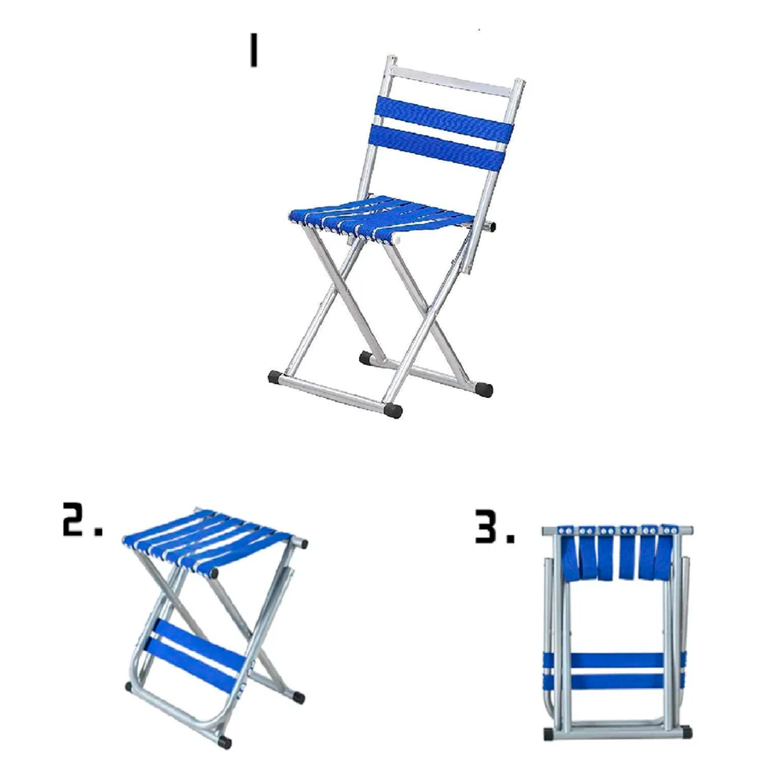 Silla Plegable De Playa Camping Pesca Picnic (3X1)